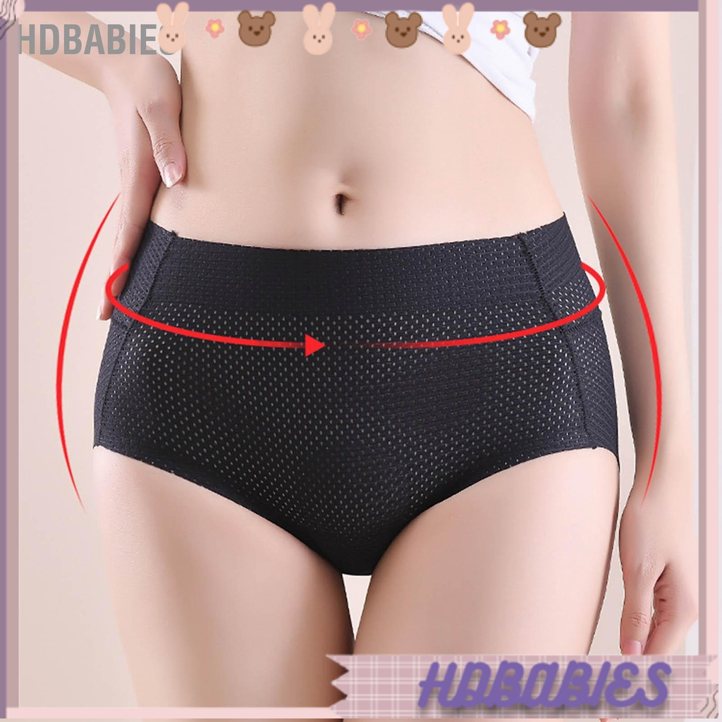 HDbabies Miếng Đệm Mông Tăng Cường Sinh Lý Quần Lót Giữa Eo Bụng Điều Khiển Thun Mềm Mại Thoáng Khí Nữ Cho Đám Cưới