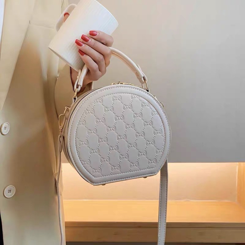 Túi xách nữ 👜 Túi cầm tay hộp tròn nơ xinh xắn T107 ❤️ FREESHIP ❤️ Giảm ngay 10k khi nhập [ DORIS ]