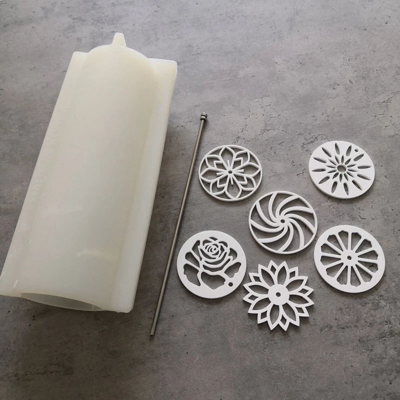 1 Bộ Acrylic kéo qua ống kính định hình xà phòng 1000Ml Khuôn xà phòng Silicone ống