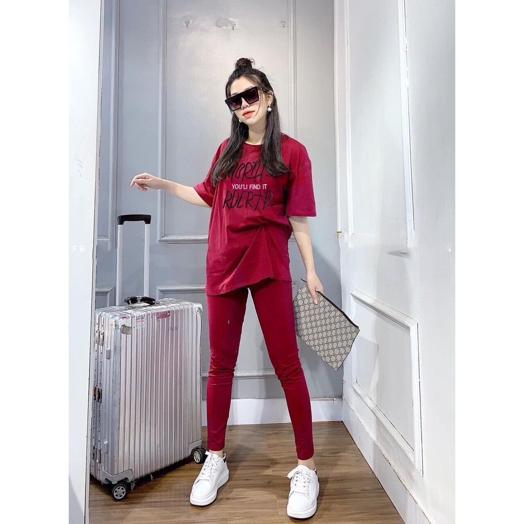 Set bộ dài mặc nhà áo form rộng FE cực HOT 2020