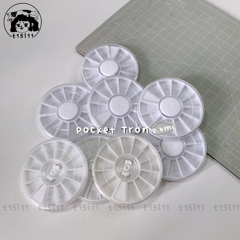 Pocket Tròn chiết màu 0.6ml
