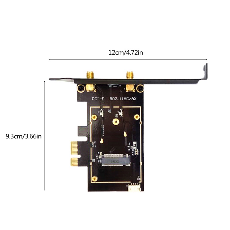 Thẻ Wifi Mini LI Pcie-1x Sang m.2 Ngff-Ekey Hỗ Trợ Bluetooth Và Phụ Kiện