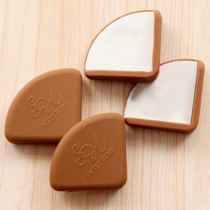 Set 4 cái bịt góc bàn silicon màu sắc