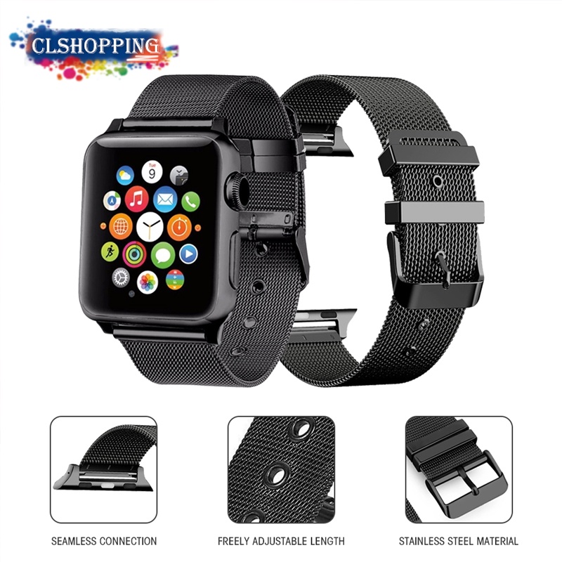 Dây Đeo Bằng Thép Không Gỉ 38MM 42MM Cho iWatch SE 6/5/4/3/2/1 40MM 44MM