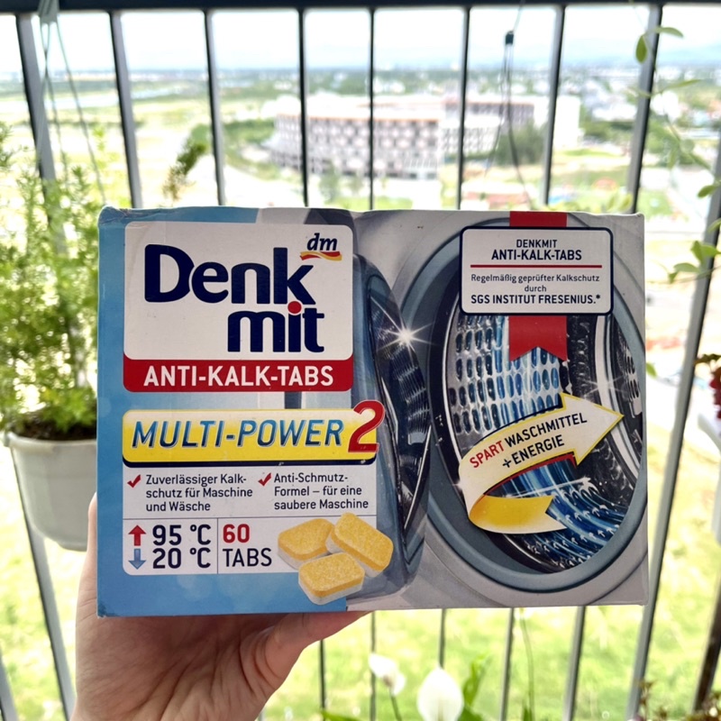 Viên Tẩy Lồng Giặt Denkmit Siêu Sạch Của Đức, Vệ Sinh Lồng Máy Giặt Của Đức Hộp 60V