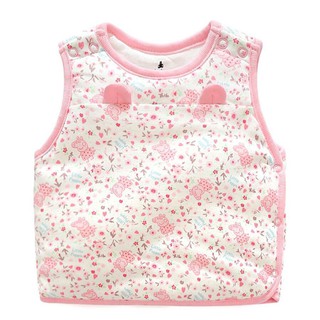 Áo khoác ghile trần bông tqxk cho bé gái 9m-4y