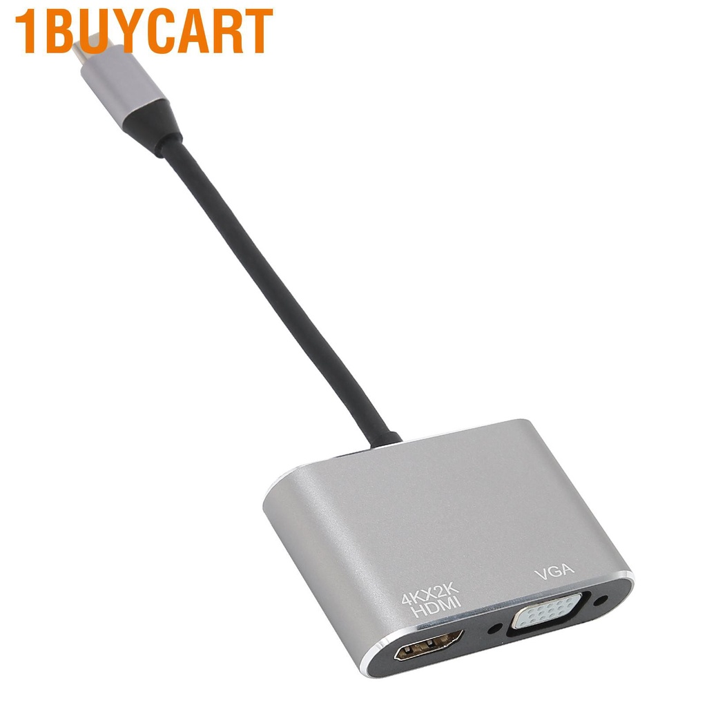 1buycart Usb 3.1 Hub Type-C To Vga Converter 4k Hd Adapter Cable Laptop Mobile Phone Điện Thoại