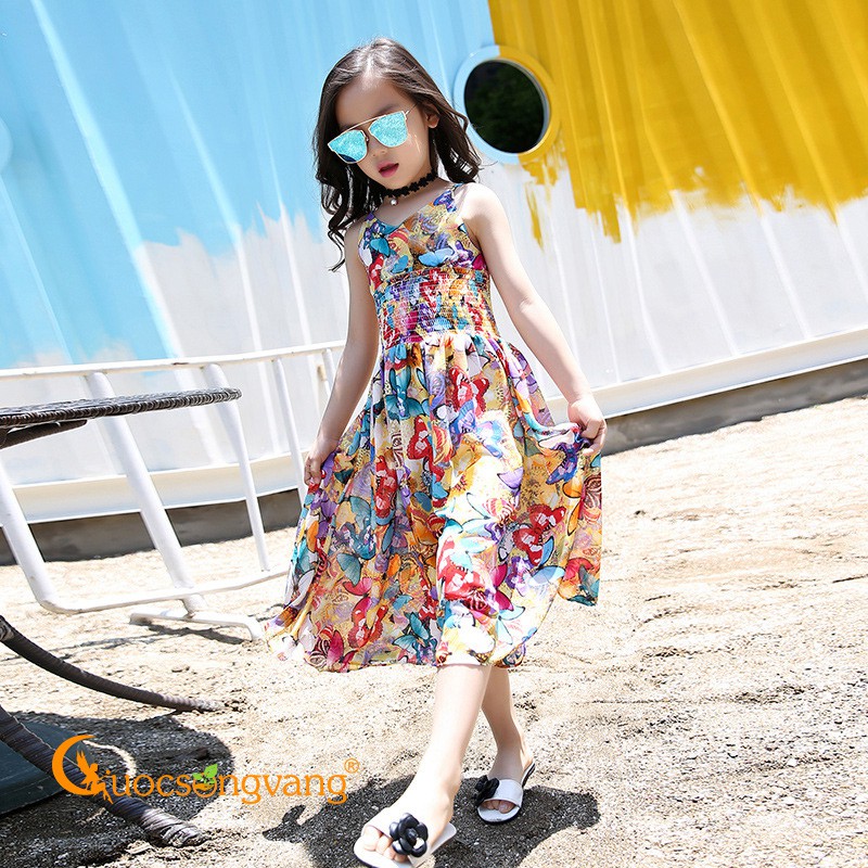 Bộ đồ bé gái bộ quần áo bé gái in hoa GLSET037 Cuocsongvang