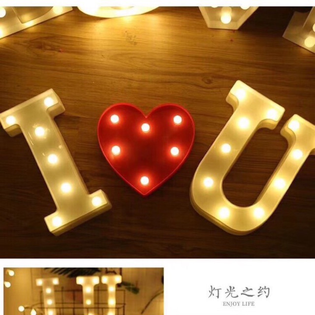 Combo 3 chữ điện (vui lòng chọn ghtk dùm em ạ) 😘