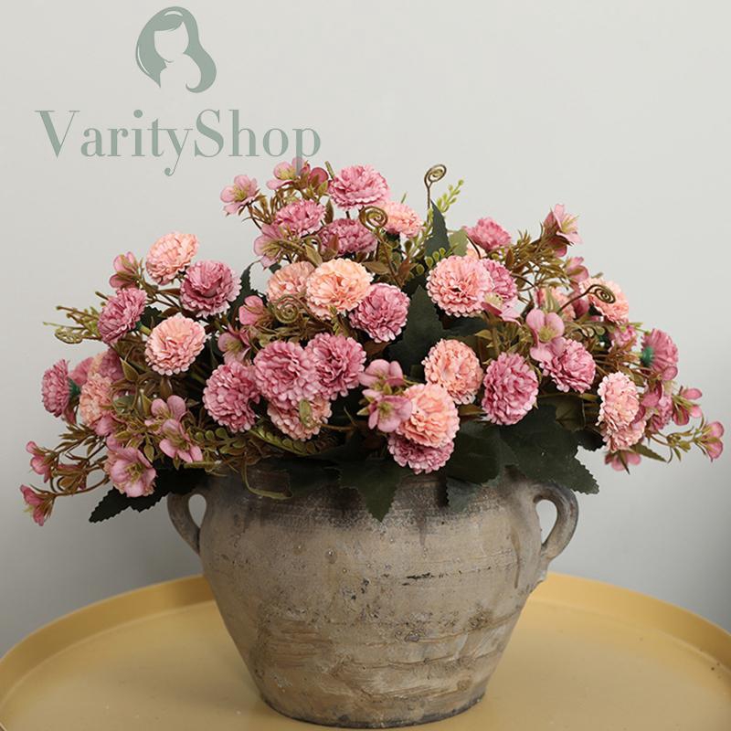 Hoa hồng lụa bó 11 hoa 30cm 5 màu dùng trang trí DIY tiện dụng