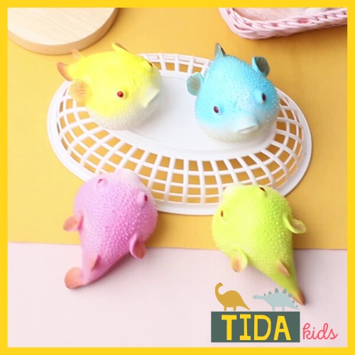 Cá Nóc Bóp Mềm ⚡ HOT TREND ⚡ Squishy Mochi Cá Gai Cute, Đồ Chơi Xả Stress Dễ Thương Xua Tan Căng Thẳng, TiDa Kids Shop