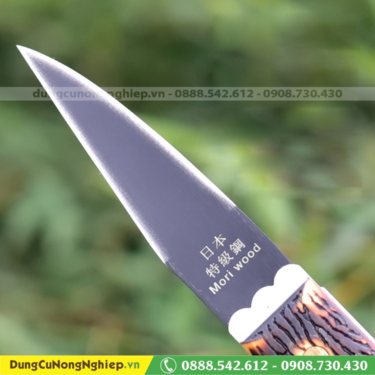 Dao ghép cành Mori Wood cán sừng