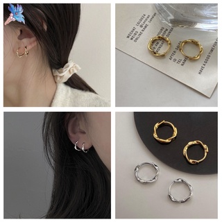 Khuyên tai hình gợn sóng thời trang cho nữ