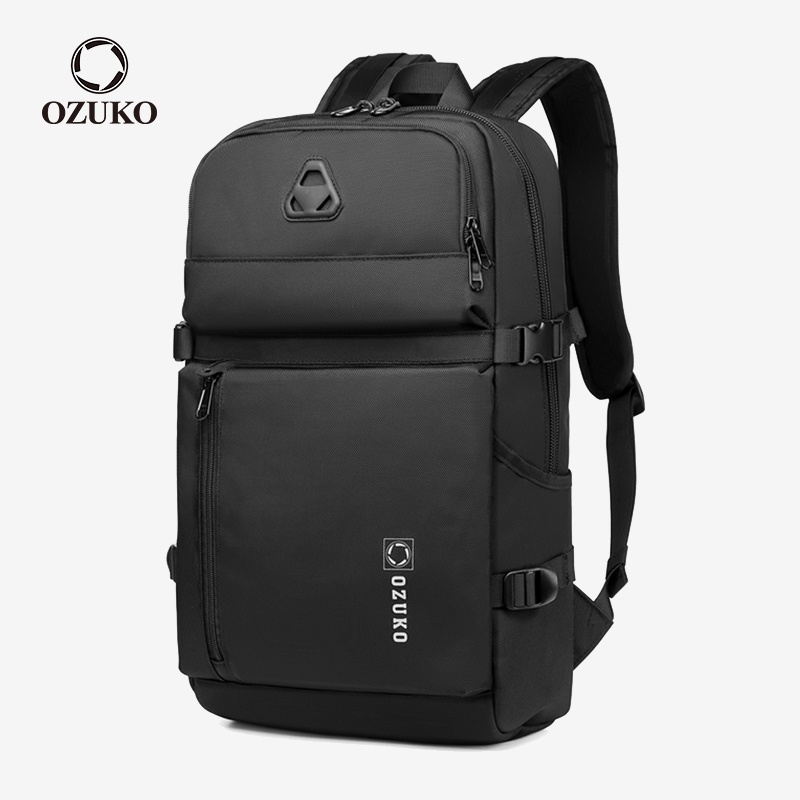 Balo đựng laptop 15.6" OZUKO nhiều ngăn bằng vải oxford chống thấm nước 