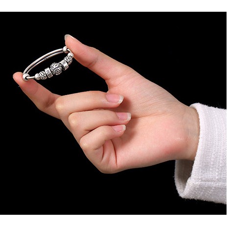 VÒNG TAY KHẮC OM MANI PADME HUM DÀNH CHO BÉ - VT301