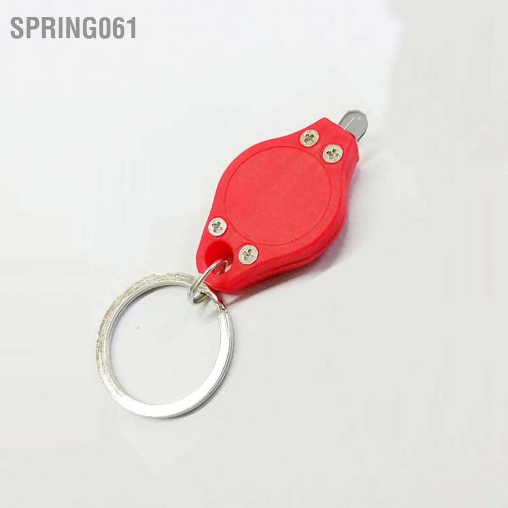 Spring061 Keychain Flashlight Ultra Mini Key Ring Light Rhombus Shape for UV Curing Purple