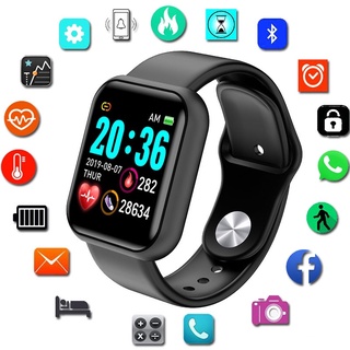 Đồng hồ thông minh bluetooth chống nước d20 y68 với màn hình thể dục