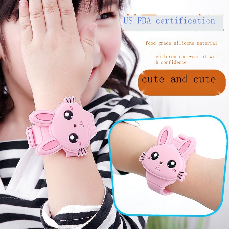 Đồng Hồ Điện Tử Chống Thấm Nước Họa Tiết Hoạt Hình Dễ Thương Cho Bé Gái 3 45