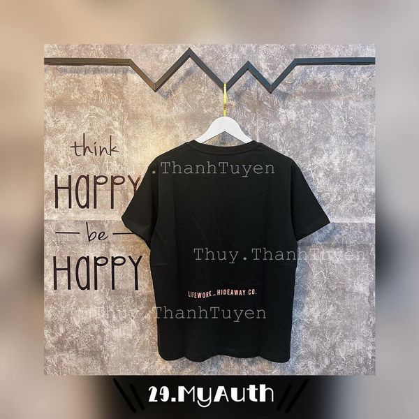 Áo thun LIFE WORK   BLACK