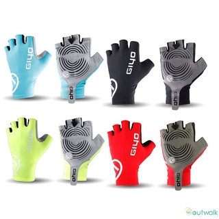 GIYO LYCRA Găng Tay Đi Xe Đạp Hở Ngón Chống Trượt
