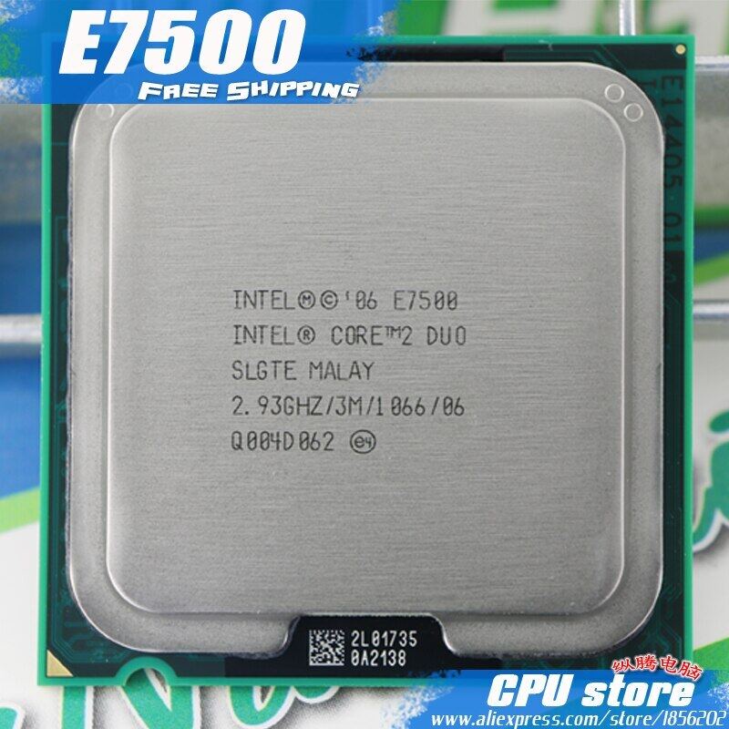 cpu pc e8400  / e7500 socket 775 tặng keo tản nhiệt