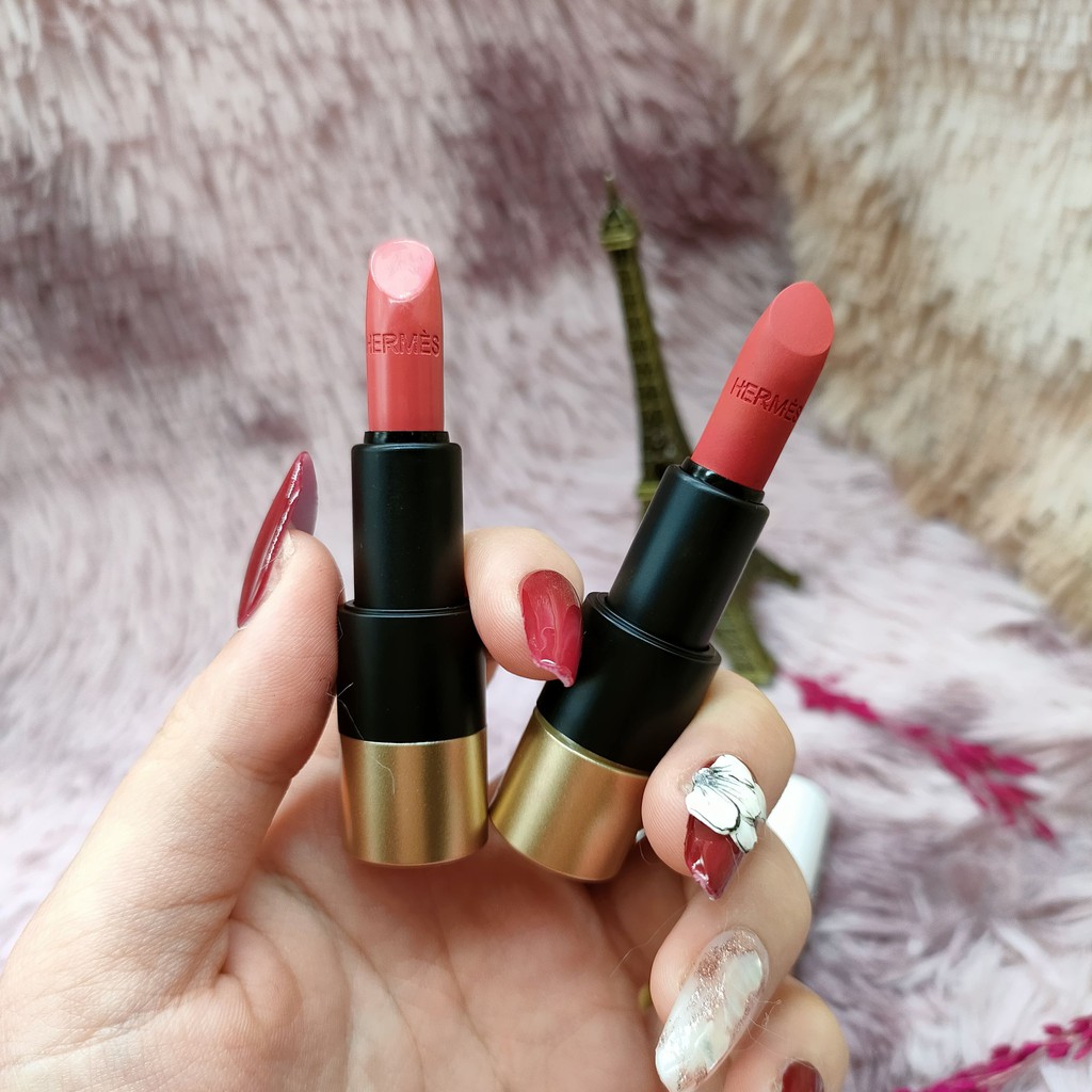 Son Môi Hermes Satin Lipstick minisize 1.2g thiết kế biểu tượng siêu sang chảnh với bờ môi mềm mại bền màu