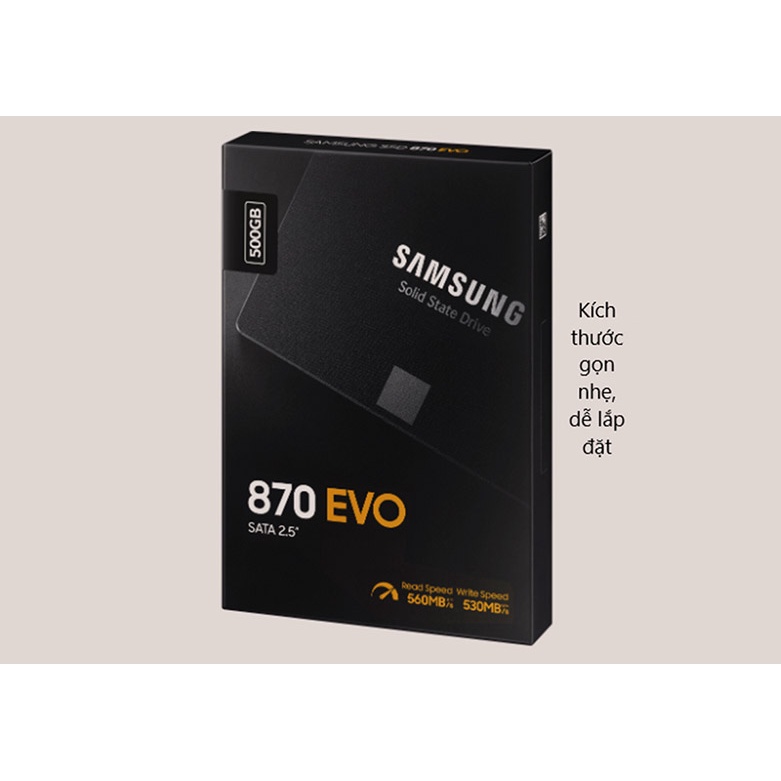 Ổ cứng SSD Samsung 870 EVO 500GB 2.5 inch SATA3 - NEW 100% FULL BOX CHÍNH HÃNG - BH 5 NĂM 1 ĐỔI 1