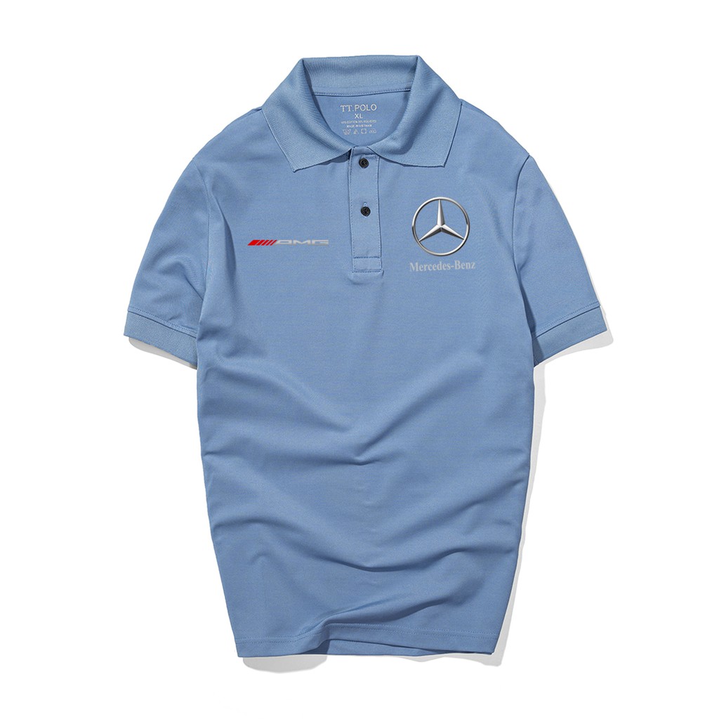 Áo thun Polo Mercedes Cao Cấp - Polo Merc có cổ Logo Hãng Xe Ô tô nhiều màu sang trọng, lịch lãm, đẳng cấp,SOHA CLOTHING
