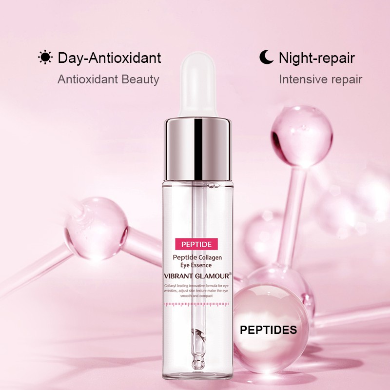 Serum mắt nâng tone giảm quầng thâm mắt chống lão hoá tan bọng mắt Vibrant Glamour Peptide Collagen 15ml- Hanayuki Asia