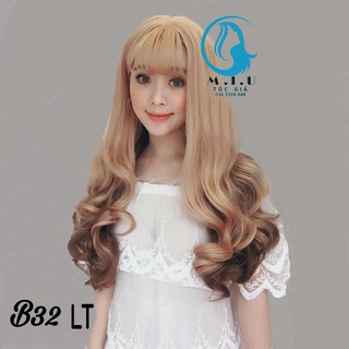 Tóc Giả Cả Đầu Nhuộm Light Tây 🎀FREESHIP🎀 Tóc Bộ Cả Đầu TẶNG LƯỚI ĐỘI