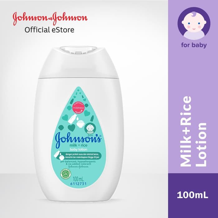 Johnson 's Baby Milk + Rice Lotion Lotion 100ml