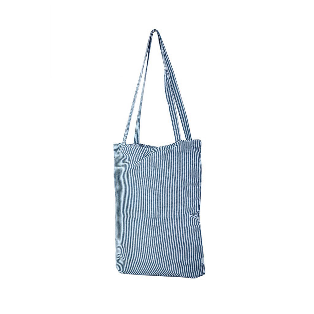 [Hình Thật] Túi Vải Tote Sọc Nhuyễn Fashion Chất Dày Dặn