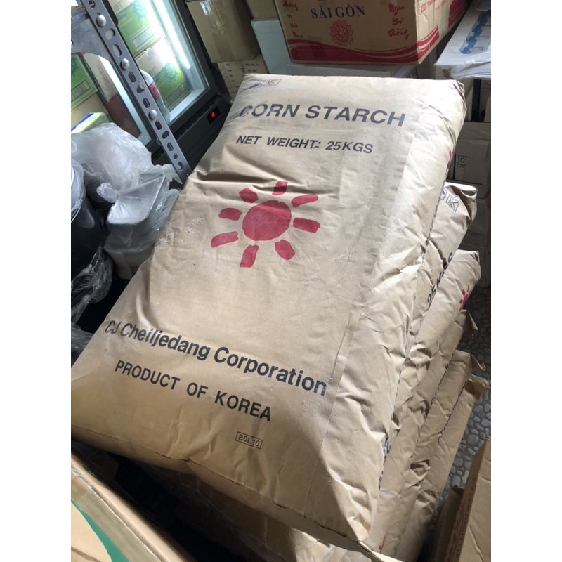 Bột ngô Hàn quốc gói 1kg chia lẻ từ bao 25kg