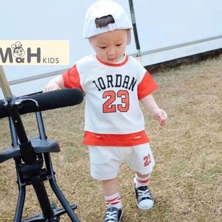 [7-13kg] Bộ đồ thể thao cho bé trai bé gái | Mẫu bóng rổ In số 23 | 100% cotton co giãn 4 chiều