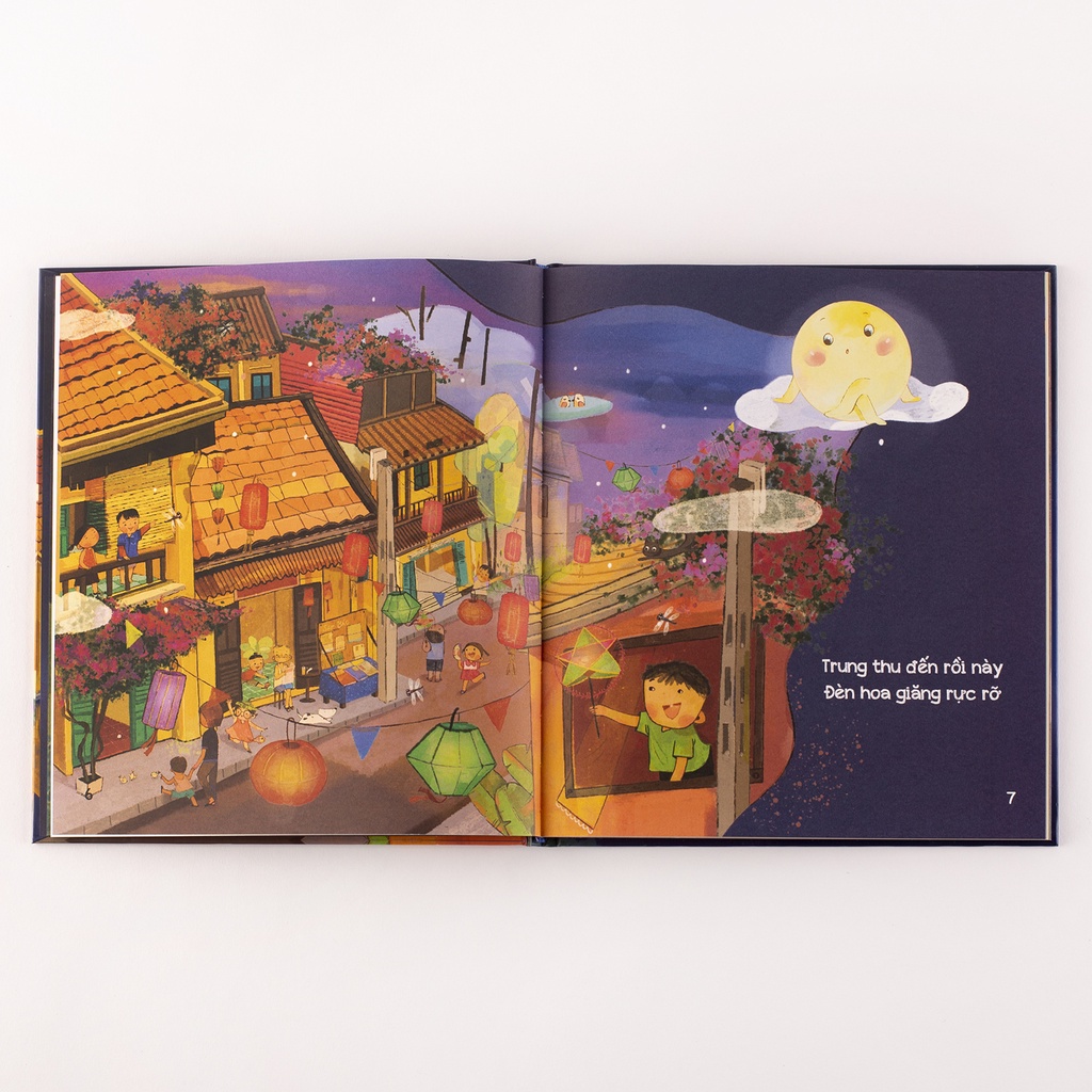 Set Đủng Đỉnh Trăng Đi - Sách thơ kết hợp âm nhạc kèm sticker, bookmark cho bé 0-3 4-6 tuổi