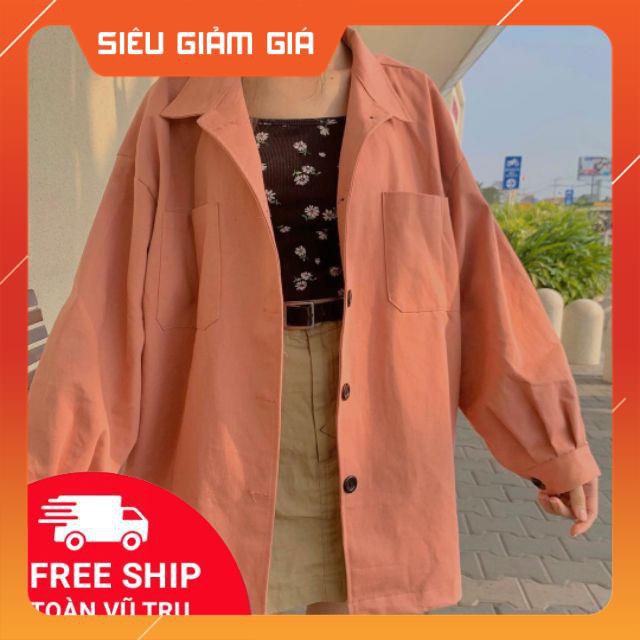 Áo Khoác kaki nút Simple jacket Unisex