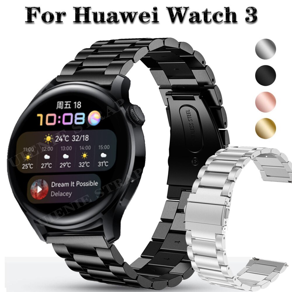 Dây đeo đồng hồ bằng thép không gỉ 22mm cho Huawei Watch 3 / GT 2 46mm GT2 Pro 2e