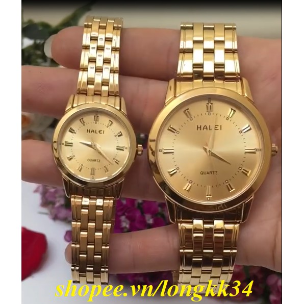 Đồng hồ đôi nam nữ HALEI cao cấp chống nước chống xước