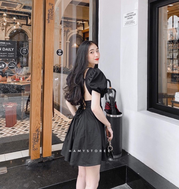 QUEEN DRESS - ĐẦM TAY BỒNG ĐAN DÂY LƯNG CỰC XINH | BigBuy360 - bigbuy360.vn