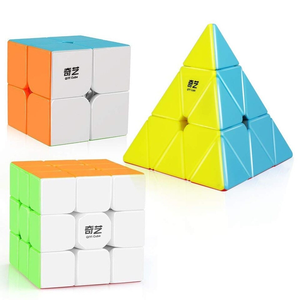 Bộ Rubik Tam Giác + Rubik 2x2 + Rubik 3x3, Xoay trơn, Bền, Đẹp, Siêu Bền