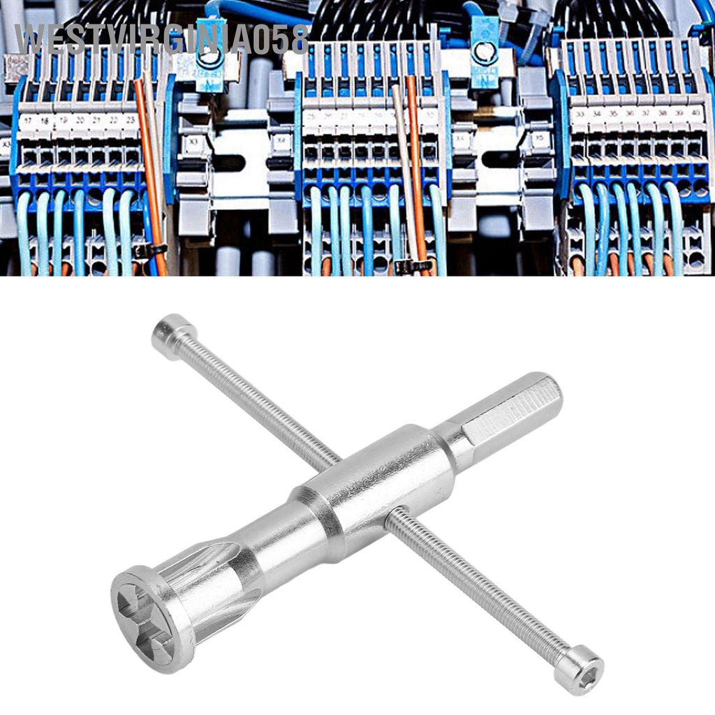 Westvirginia058 Dụng cụ xoắn dây 2 5‑4mm² 5 lỗ Bộ dụng cắt thép cho máy khoan điện