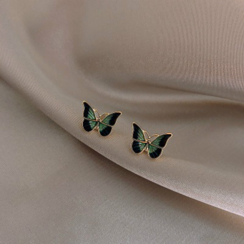 [Mã FASHIONCB264 giảm 10K đơn bất kỳ] Bông tai dáng dài họa tiết nơ bướm phong cách Hàn Quốc