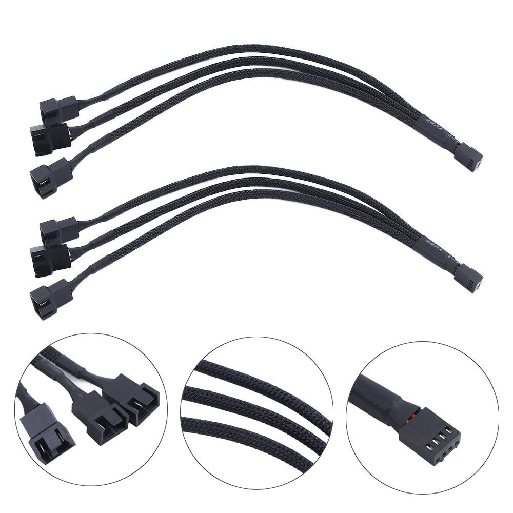 LLOYD Dây Cáp Nối Bo Mạch Chủ PC Quạt 1 Điểm 3 Cánh 4 Pin PWM