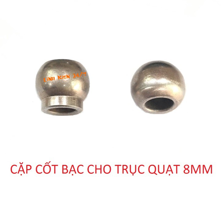 Cặp Cốt Bạc Cho Trục Quạt 8mm