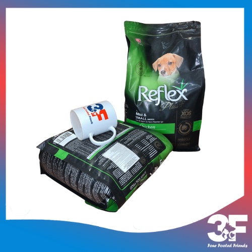Thức Ăn Hạt Chó Reflex Plus Mini &amp; Breeds Vị Gà Cho Chó Con Bao 3Kg
