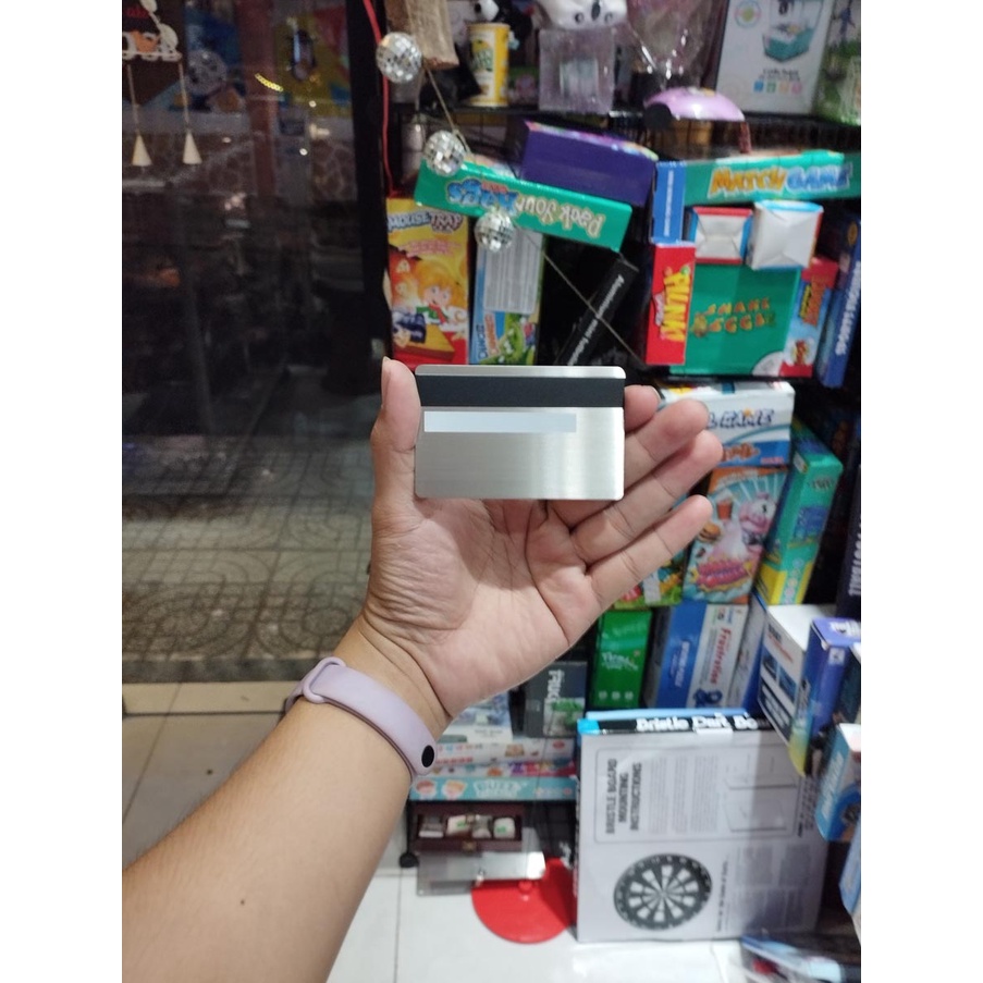 PHÔI THẺ ATM THẺ TÍN DỤNG KIM LOẠI TRƠN - MÀU XÁM XƯỚC
