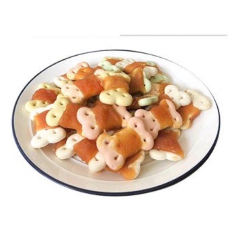 Bánh thưởng/ Snack thưởng cho chó nhiều vị gói 100g