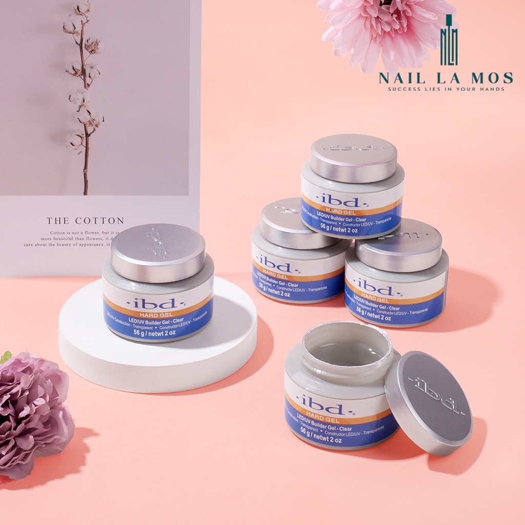 Gel đắp móng IBD 56g loại tốt không nóng không chảy - Màu trong suốt