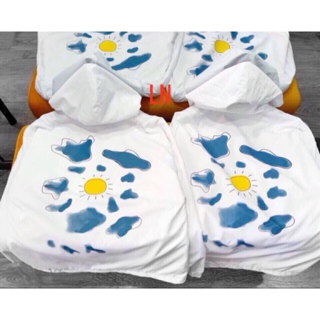 bst Áo hodie mặt trời và mây L&amp;N 5508 03