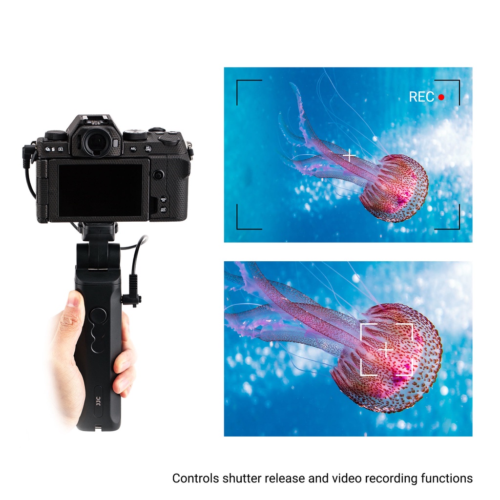 JJC TP-FJ1 Tay Cầm Chân Máy Mini Repalce RR-100 Điều Khiển Từ Xa Cho Máy Ảnh Fuji Fujifilm XS10 X-S10 X-T5 X-T4 X-T3 X-T2 X-H2 X-H2S X-T30 II X-T20 X-E4 X-E3 X -E1 X-Pro3 X100V X100F GFX100 GFX 50S II X-H1 X-A7 XF10
